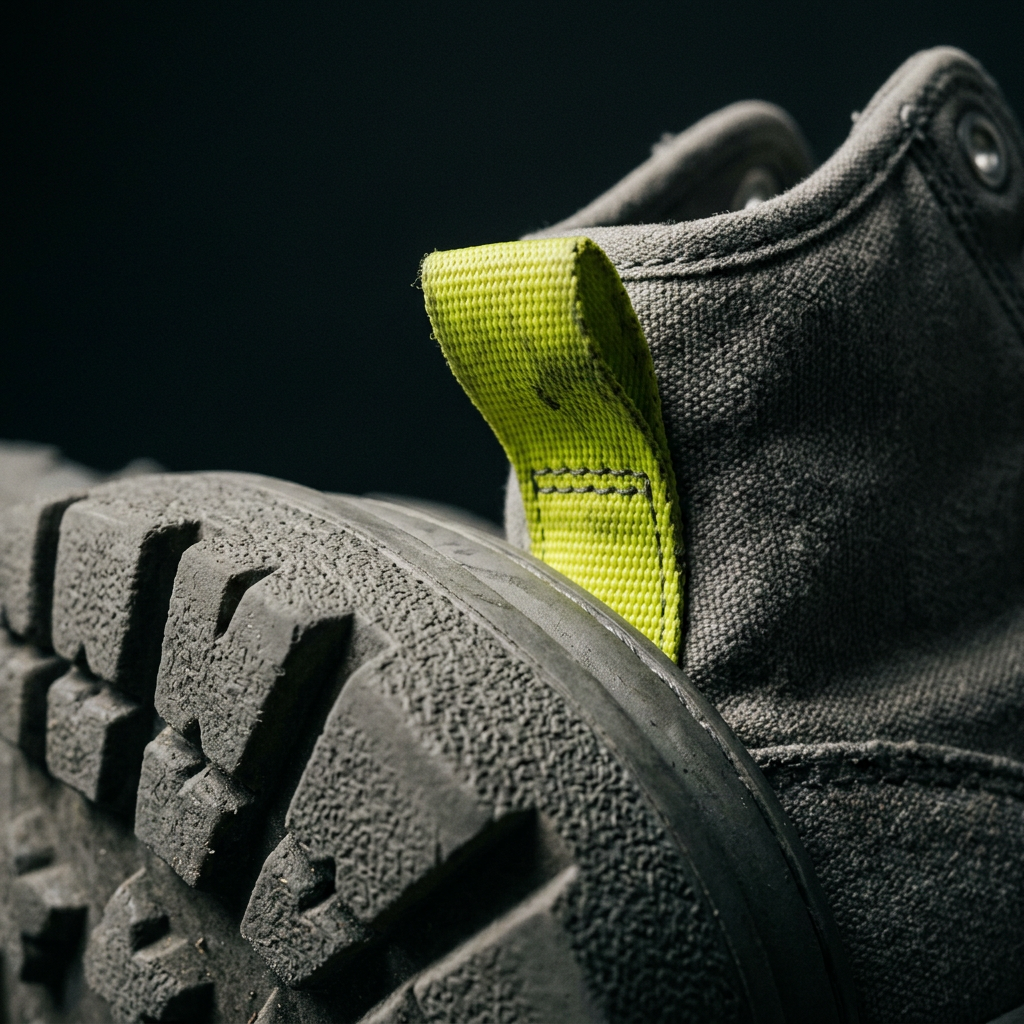 Heel pull detail